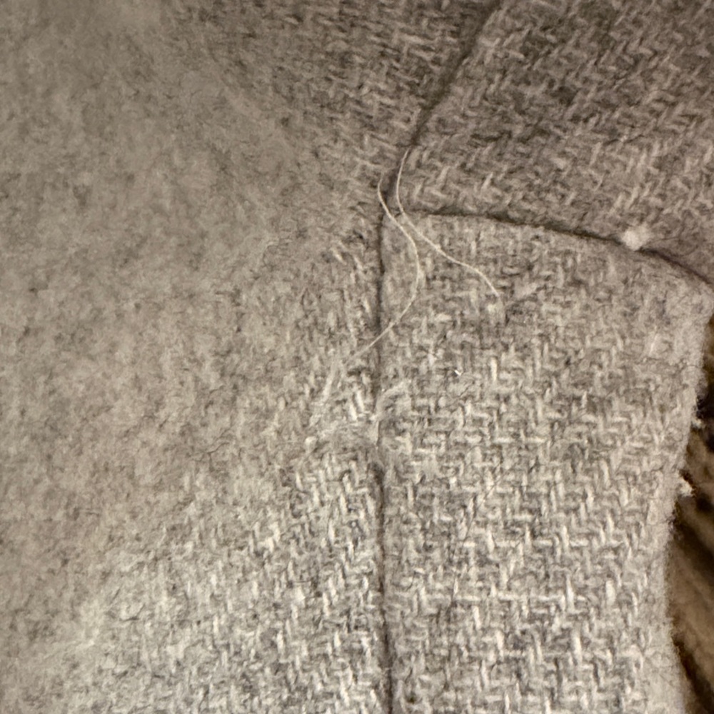 J. Crew Women's Cocoon Coat in Italian Stadium-Cloth in Heather Dusk - Picture 6 of 6
